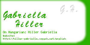 gabriella hiller business card